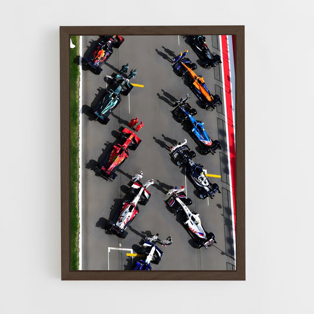 Poster L'Escadrille des Vitesses – affiche Voitures de Formule 1 (vue 5)